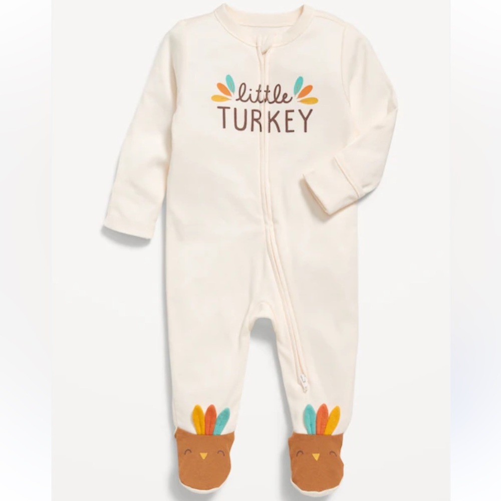 Old Navy Little Turkey Kids One Piece - White